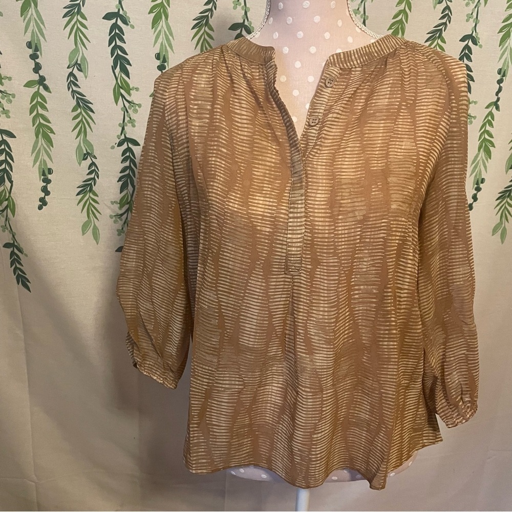 Size XS Coldwater Creek Sheer Blouse D2